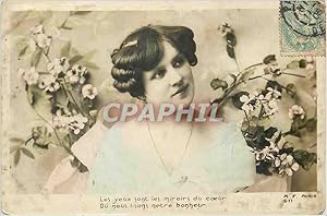 Bild des Verkufers fr Carte Postale Ancienne Les Yeux sont les Miroirs du Coeur zum Verkauf von CPAPHIL