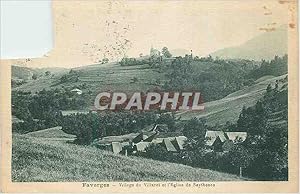 Carte Postale Ancienne Faverges Village Villaret et l'Eglise de Seythonex