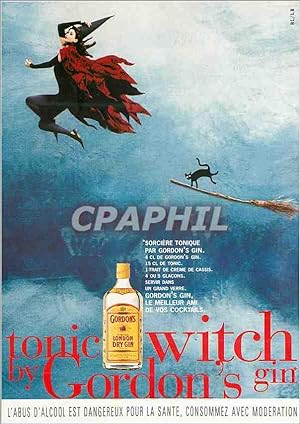 Image du vendeur pour Carte Postale Moderne Tonic Witch by Gordon's Gin l'Abus d'Alcool est Dangereux pour la Sante Consommez avec Moderation mis en vente par CPAPHIL