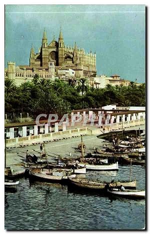 Bild des Verkufers fr Espagne Espana Spain Palma (Mallorca) Lonja y catedral zum Verkauf von CPAPHIL