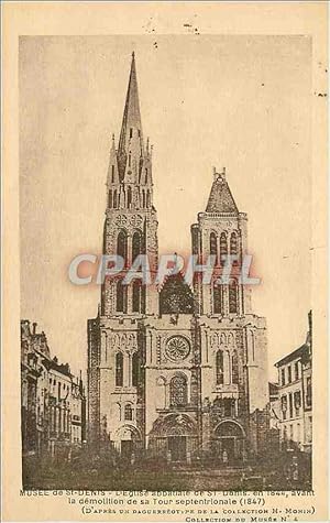 Image du vendeur pour Carte Postale Ancienne Musee de St Denis L'Eglise Abbatiale de St Denis en 1844 avant la Demolition mis en vente par CPAPHIL