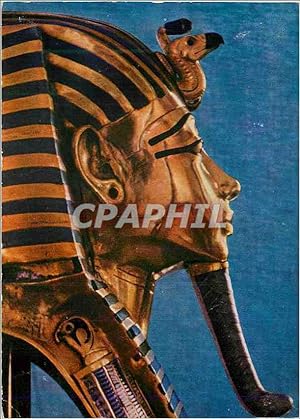 Seller image for Carte Postale Moderne Kairo Museum Chazt des Tut Ench Amun Portratmaske des Konigs Profil Hol for sale by CPAPHIL