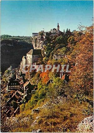 Image du vendeur pour Carte Postale Moderne Rocamadour Le Lot Terre des Merveilles Lieu de Pelerinage Celebre des le Moyen Age Le Chteau mis en vente par CPAPHIL