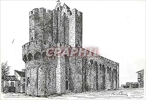 Seller image for Carte Postale Moderne En Parcourant la Camargue les Saintes Maries Eglise Fortifiee Lieu Celebre de Pelerinage des Gitans for sale by CPAPHIL