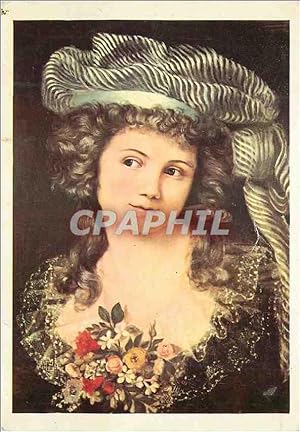 Image du vendeur pour Carte Postale Moderne Les Chefs d'Oeuvre du Musee de Besancon Gustave Courbet (1819 1877) Portrait de jeune femme (a la maniere de Labille mis en vente par CPAPHIL