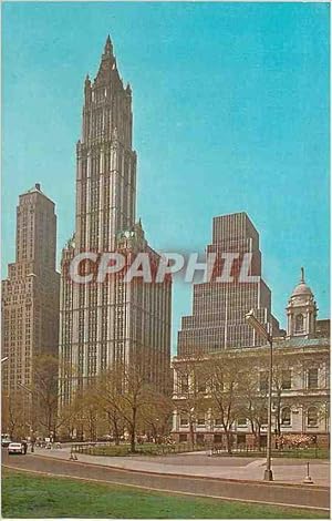 Carte Postale Moderne The Woolworth Building on the Lower Manhattan