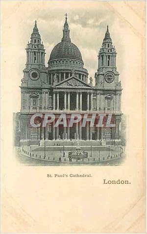 Bild des Verkufers fr Carte Postale Ancienne London St Paul's Cathedral zum Verkauf von CPAPHIL