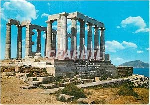 Carte Postale Moderne Sounion le Temple de Poseidon