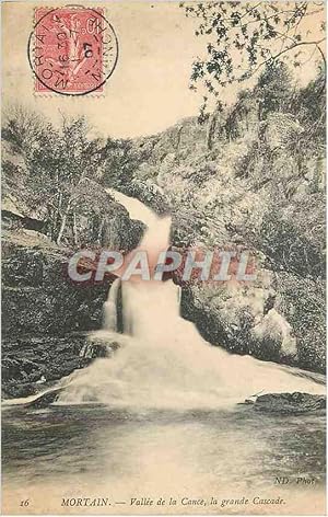 Carte Postale Ancienne Mortain Vallée de la Cance la grande Cascade