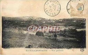 Carte Postale Ancienne Faux La Montagne vue générale