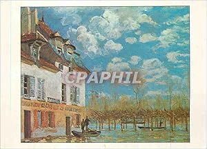 Bild des Verkufers fr Carte Postale Moderne Paris Musee d'Orsay La Barque pendant L'Inondation Sisley Alfred Ne a Paris 1839 Mort a Moret sur Loing 1899 zum Verkauf von CPAPHIL