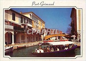 Imagen del vendedor de Carte Postale Moderne Port Grimaud (Var) Cite lacustre realisee par Etige et Manera suivant un projet de Francois Spoerry architecte Batea a la venta por CPAPHIL