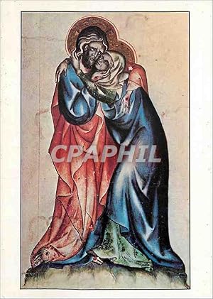 Image du vendeur pour Carte Postale Moderne Anonyme Boheme XIVe siecle L'Embrassement de la Vierge et du Christ mis en vente par CPAPHIL