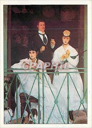 Bild des Verkufers fr Carte Postale Moderne Manet Edouard Ne a Paris 1832 Mort  Paris 1883 Le Balcon zum Verkauf von CPAPHIL