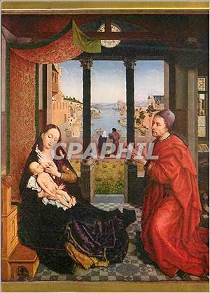 Carte Postale Moderne Rogier Van Der Weyden (1399 1464) Saint Luc en Train de Peindre La Vierge