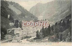 Carte Postale Ancienne Bareges vue générale sur Saint Justin