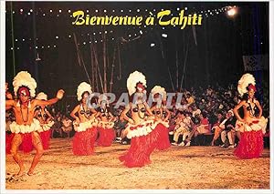 Carte Postale Moderne Bienvenue a Tahiti Danses Folkloriques Tahitinnes