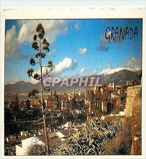 Bild des Verkufers fr Carte Postale Moderne Granada Vista Parcial de la Ciudad y de la Alhambra zum Verkauf von CPAPHIL