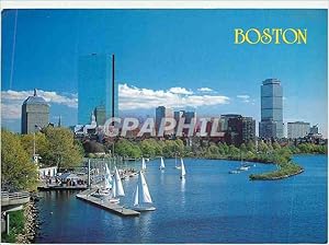 Carte Postale Moderne Boston Massachusetts USA Backy Bay Skyline Along the charles River