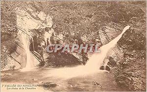 Carte Postale Ancienne Vallée du Ninglinspo Les Chutes de la Chaudiere