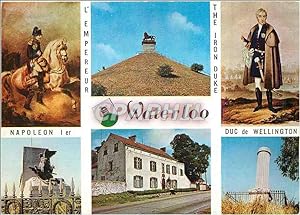 Carte Postale Moderne Waterloo l'Empereur Napoleon Ier Duc de Wellington la Caillou Monuments fra...