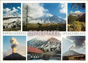 Carte Postale Moderne Estado de Mexico Popocatepetl Ixtaccihuatl Different aspects de Volcanes Vo...