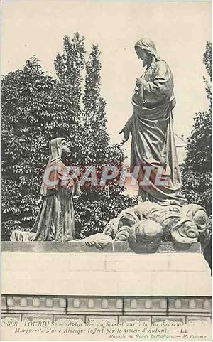 Image du vendeur pour Carte Postale Ancienne Lourdes Apparition du Sacre Coeur a la Bienheureuse Marguerite Marie Alacoque mis en vente par CPAPHIL