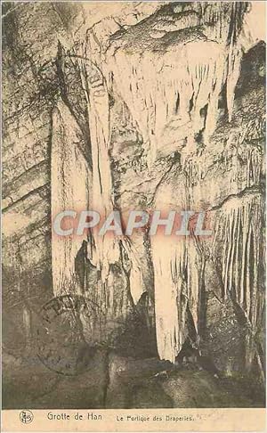 Carte Postale Ancienne Grotte de Han Le Portique des Draperies