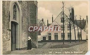 Bild des Verkufers fr Carte Postale Ancienne Bruges Eglise du Beguinage zum Verkauf von CPAPHIL