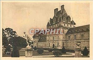 Carte Postale Ancienne Château de Valencay Le Donjon (vue prise du Jardin a la française)