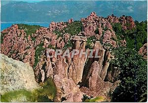 Carte Postale Moderne Piana Corse île de Beaute Le Tribunal (Le Juge l'accuse Le Jury)