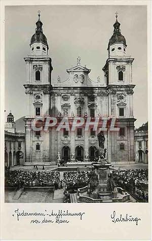 Carte Postale Moderne Salzburg Federmann Auffuhrung vor dem Dam