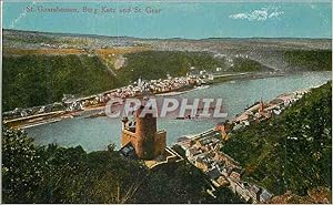 Bild des Verkäufers für Carte Postale Ancienne St Goarshausen Burg Ketz und St Goar zum Verkauf von CPAPHIL