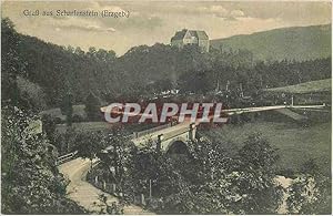 Carte Postale Ancienne Gruss aus Scharfenstein (Erzgeb)