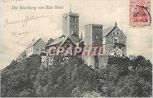 Carte Postale Ancienne Die Wartburg von Sud West