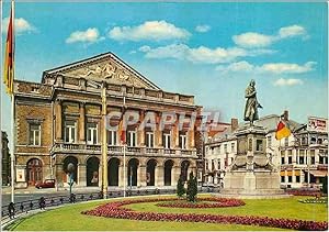 Carte Postale Moderne Liege le Théâtre et le Monument Gretry