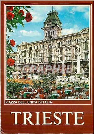 Carte Postale Moderne Trieste Place de l'Unite d'Italie Palais de Ville