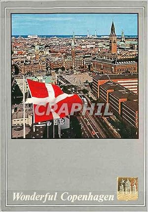Bild des Verkufers fr Carte Postale Moderne Wonderful Copenhagen Vesterbrogade and the Town Hall Square zum Verkauf von CPAPHIL