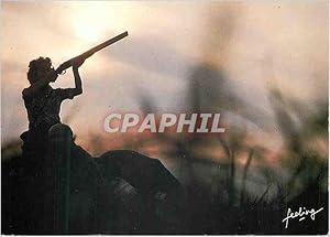 Image du vendeur pour Carte Postale Moderne A l'Affut Chasse Fusil mis en vente par CPAPHIL