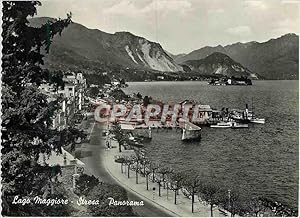 Carte Postale Moderne Lago Maggiore Stresa Panorama Bateaux