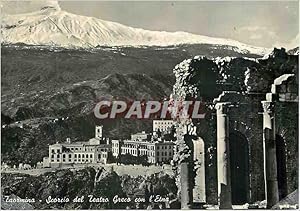 Carte Postale Moderne Taormina Scorcio del Teatro Greo con l'Etna