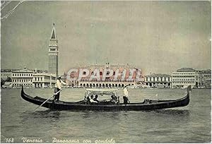Carte Postale Moderne Venezia Panorama con gondolo Panorama avec Gondole Bateaux