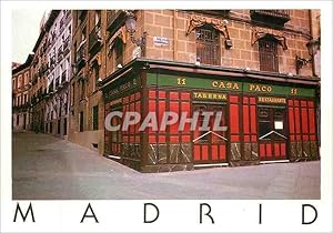 Seller image for Carte Postale Moderne Madrid Casa Paco Plaza Puerta Cerrada Taberna Restaurante for sale by CPAPHIL