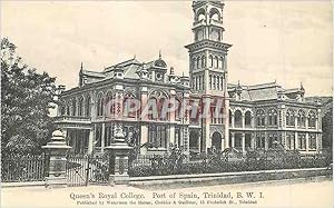 Carte Postale Ancienne Queen's Royal College Port of Spain Trinidad