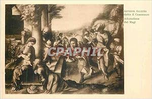 Bild des Verkufers fr Carte Postale Ancienne Antonio Allegri detto il Correggio Adorazione dei Magi zum Verkauf von CPAPHIL