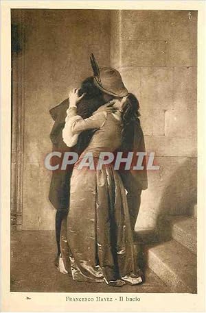 Bild des Verkufers fr Carte Postale Ancienne Francesco Hayez II Bacio zum Verkauf von CPAPHIL