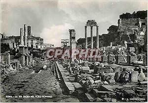 Bild des Verkufers fr Carte Postale Moderne Roma la Via Sacra Nel Foro Romano zum Verkauf von CPAPHIL