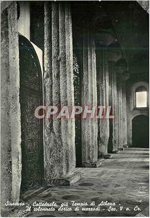 Carte Postale Moderne Siracusa Cattedrale gia Tempio di Athena il Colonnato dorico di merrodi Cat...