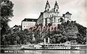 Carte Postale Moderne Stift Melk a d Donau N Oe Wachau Bateau