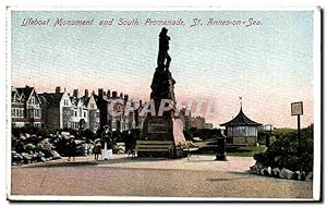 Grande Bretagne Carte Postale Ancienne St Annes on the sea and south promenade Lifeboat monument